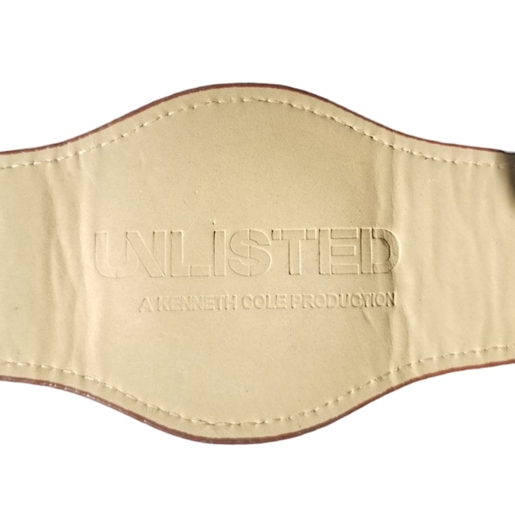 KENNETH COLE UNLISTED MENS BROWN VEGAN LEATHER WATCH BAND - Picture 5 of 5